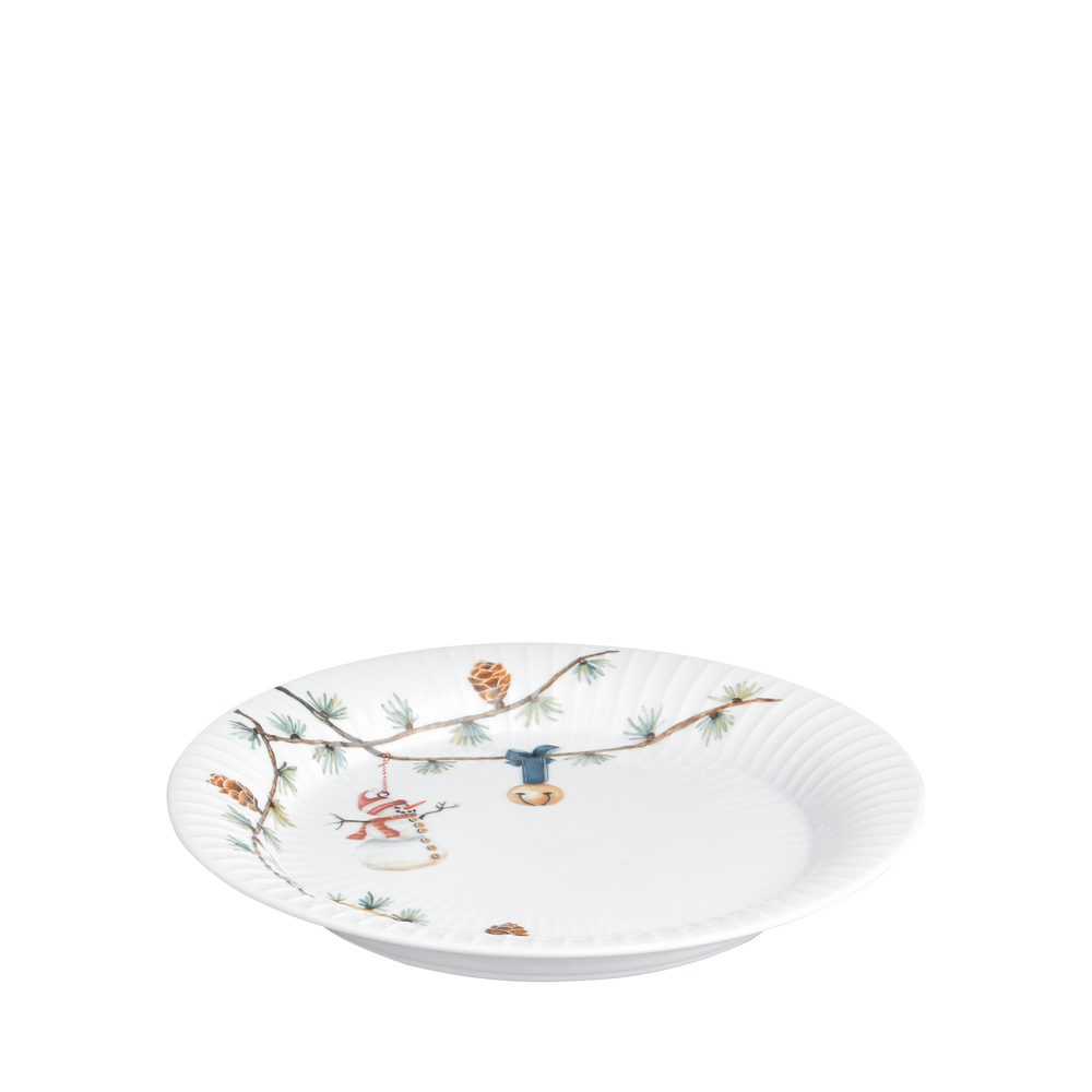 Hammershøi Christmas Plate Ø22 cm white w. deco