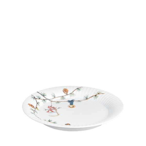 Hammershøi Christmas Plate Ø22 cm white w. deco