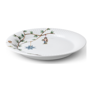 Hammershøi Christmas Plate Ø27 cm white w. deco