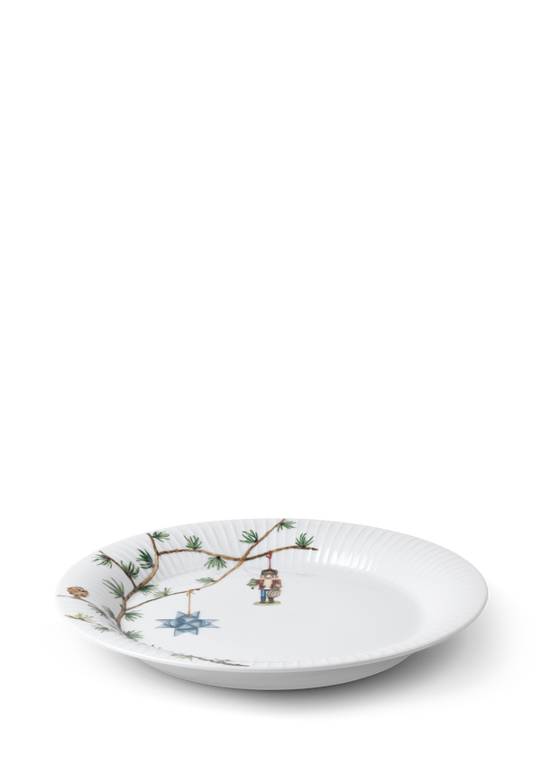 Hammershøi Christmas Plate Ø27 cm white w. deco