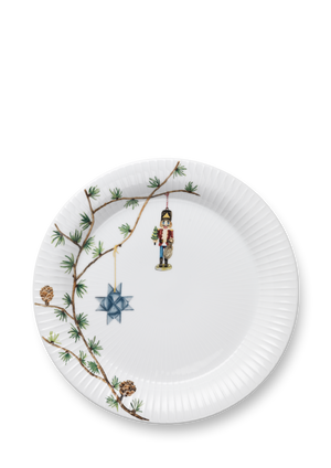Hammershøi Christmas Plate Ø27 cm white w. deco
