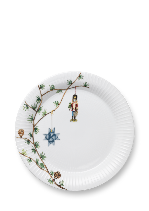 Hammershøi Christmas Plate Ø27 cm white w. deco