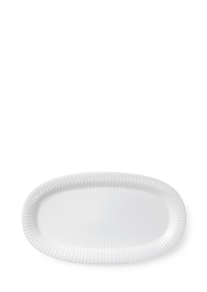 Hammershøi Oval serving dish 40x22.5 cm white
