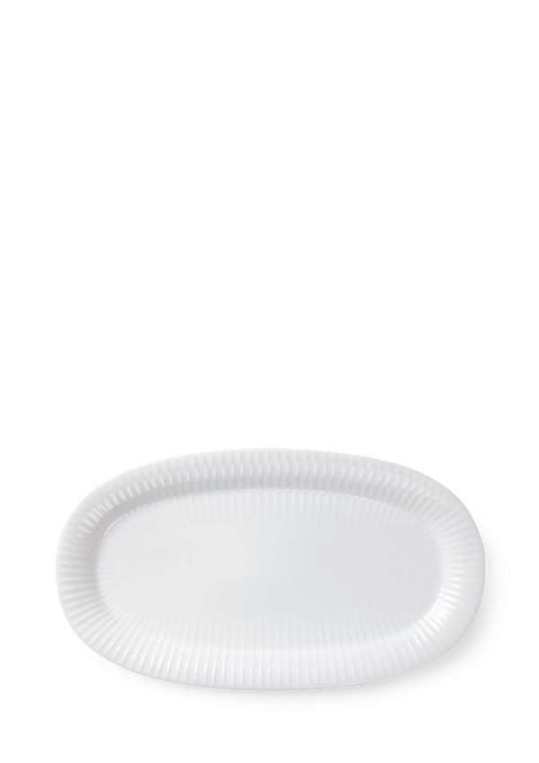 Hammershøi Oval serving dish 40x22.5 cm white