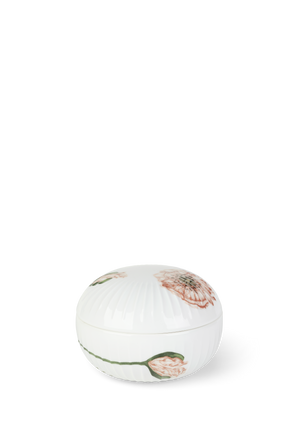 Hammershøi Poppy Bonbonniere Ø12 cm white w. deco