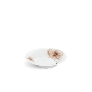 Hammershøi Poppy Soup plate Ø21 cm white w. deco