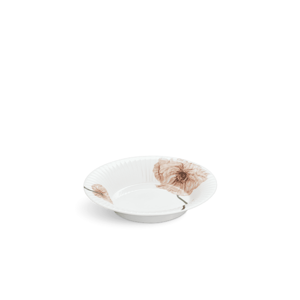 Hammershøi Poppy Soup plate Ø21 cm white w. deco