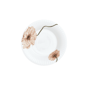 Hammershøi Poppy Soup plate Ø21 cm white w. deco