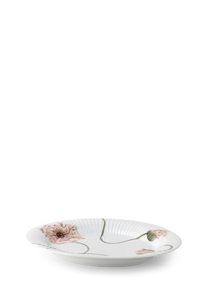 Hammershøi Poppy Oval dish 22.5x28.5 cm white w. deco