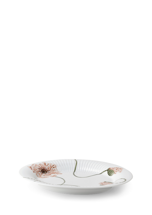 Hammershøi Poppy Oval dish 22.5x28.5 cm white w. deco