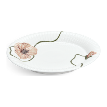 Hammershøi Poppy Plate Ø22 cm white w. deco