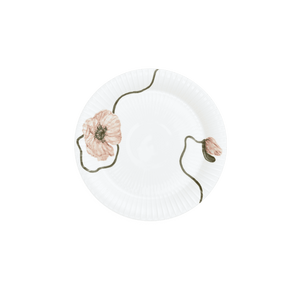 Hammershøi Poppy Plate Ø22 cm white w. deco