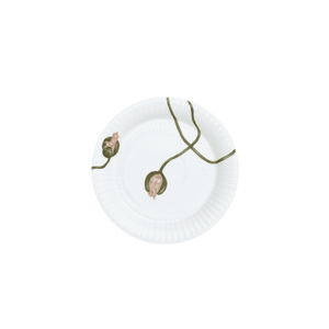Hammershøi Poppy Plate Ø19 cm white w. deco