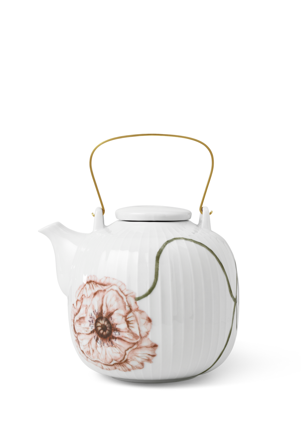 Hammershøi Poppy Teapot 1,2 l white w. deco