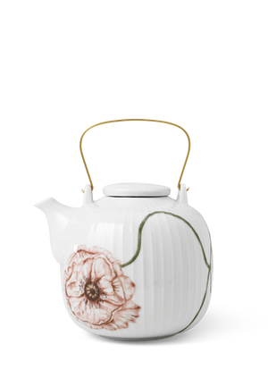Hammershøi Poppy Teapot 1,2 l white w. deco