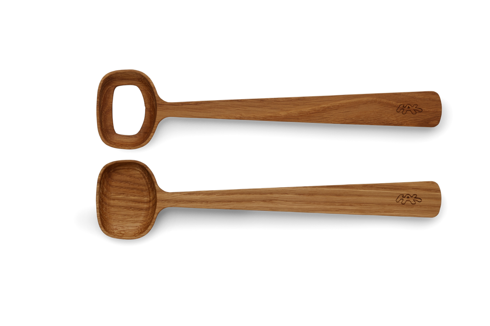 Hammershøi Salad serving set oak