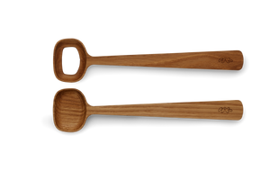 Hammershøi Salad serving set oak
