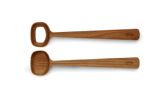 Hammershøi Salad serving set oak
