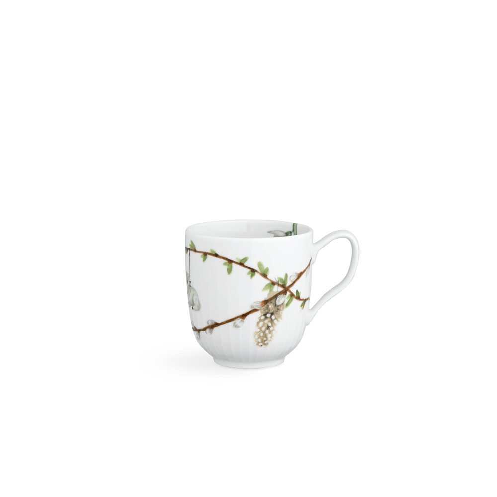 Hammershøi Spring Mug 33 cl white w. deco