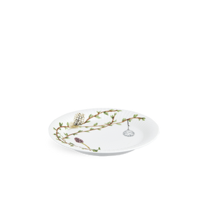 Hammershøi Spring Plate Ø22 cm white w. deco