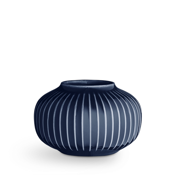 Hammershøi Tealight holder round Ø10 cm indigo