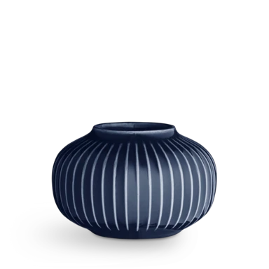 Hammershøi Tealight holder round Ø10 cm indigo
