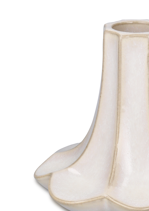 Kantarel Candle holder H10 cm sand