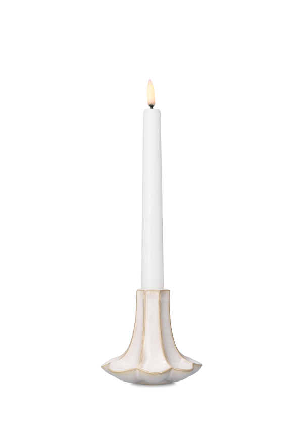 Kantarel Candle holder H10 cm sand