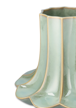 Kantarel Vase H20.5 cm green