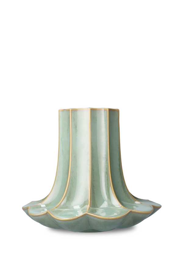Kantarel Vase H20.5 cm green