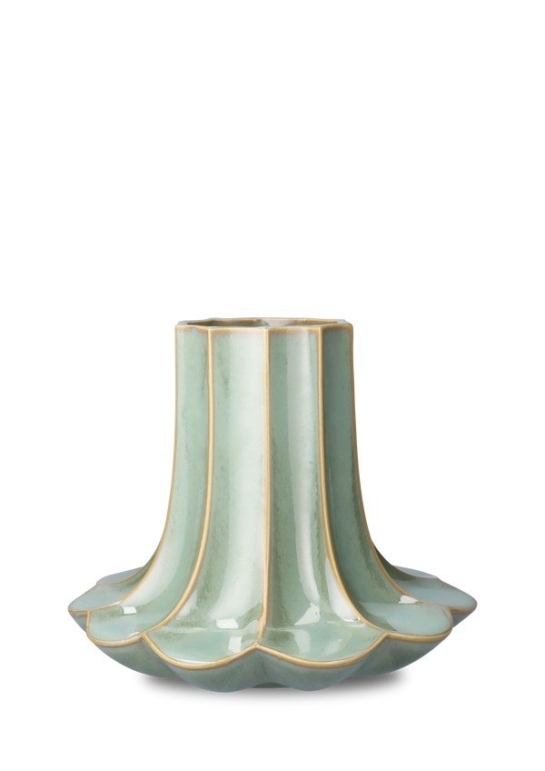 Kantarel Vase H20.5 cm green