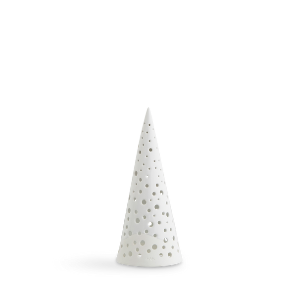 Nobili Tealight holder high H19 cm snow white