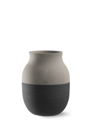 Omaggio Circulare Vase H20 cm anthracite grey