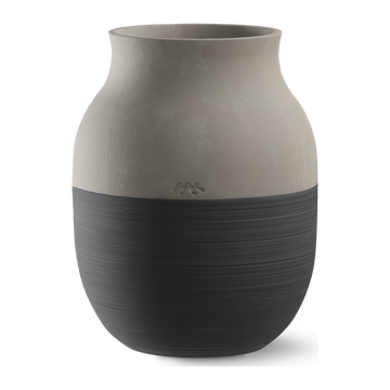 Omaggio Circulare Vase H20 cm anthracite grey