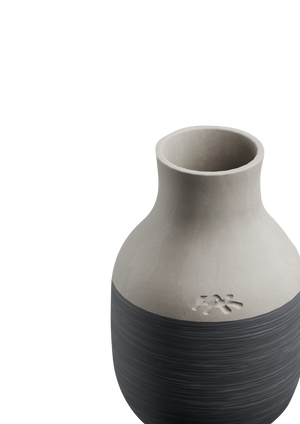 Omaggio Circulare Vase H12.5 cm anthracite grey