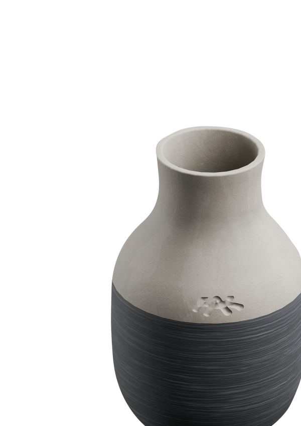 Omaggio Circulare Vase H12.5 cm anthracite grey