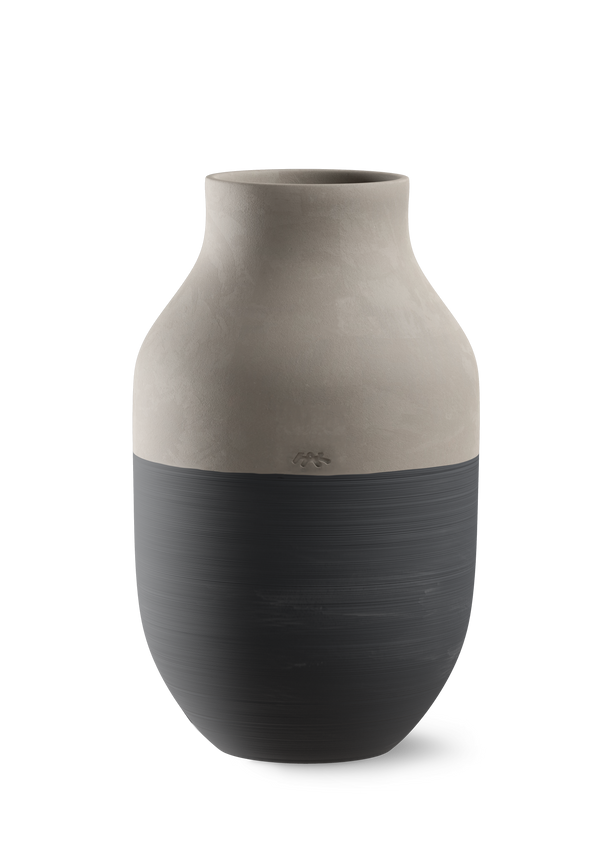 Omaggio Circulare Vase H31 cm anthracite grey