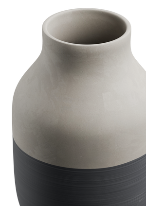 Omaggio Circulare Vase H31 cm anthracite grey