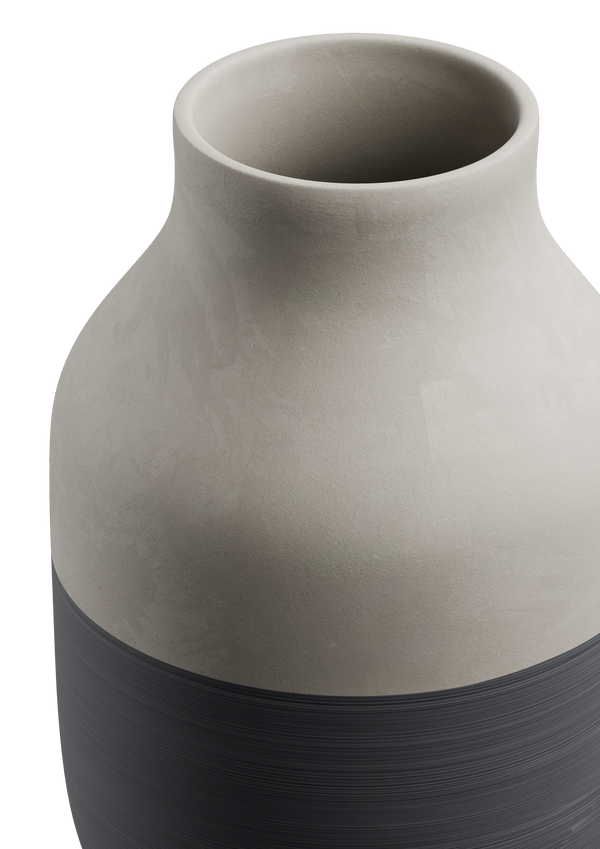 Omaggio Circulare Vase H31 cm anthracite grey