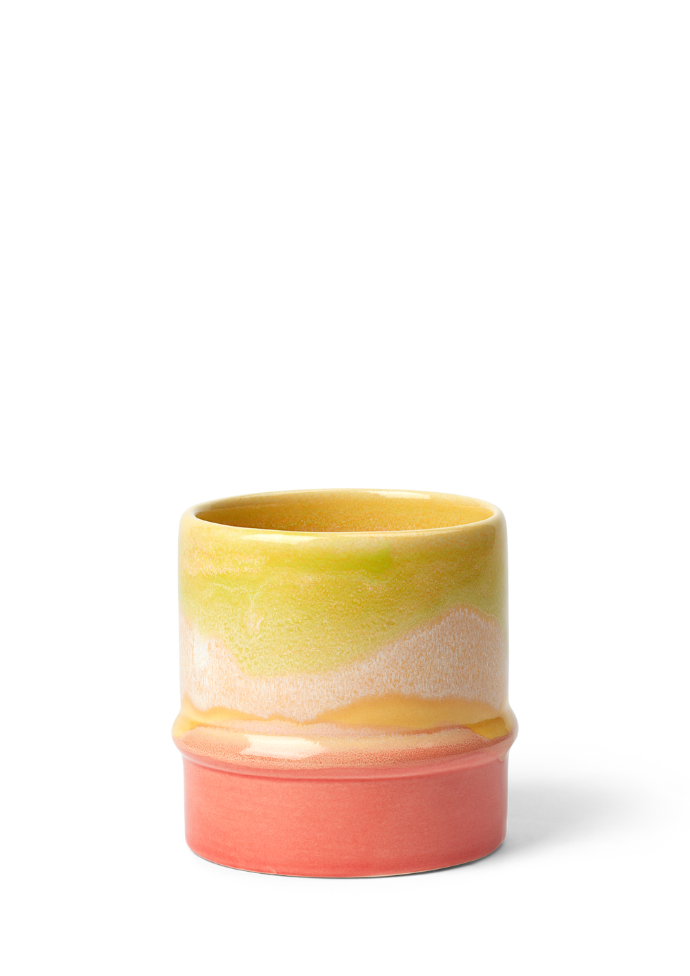 Poppery Mug 36 cl yellow/apple green/pink