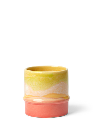 Poppery Mug 36 cl yellow/apple green/pink