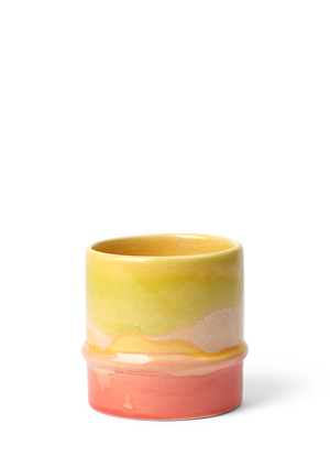 Poppery Mug 36 cl yellow/apple green/pink