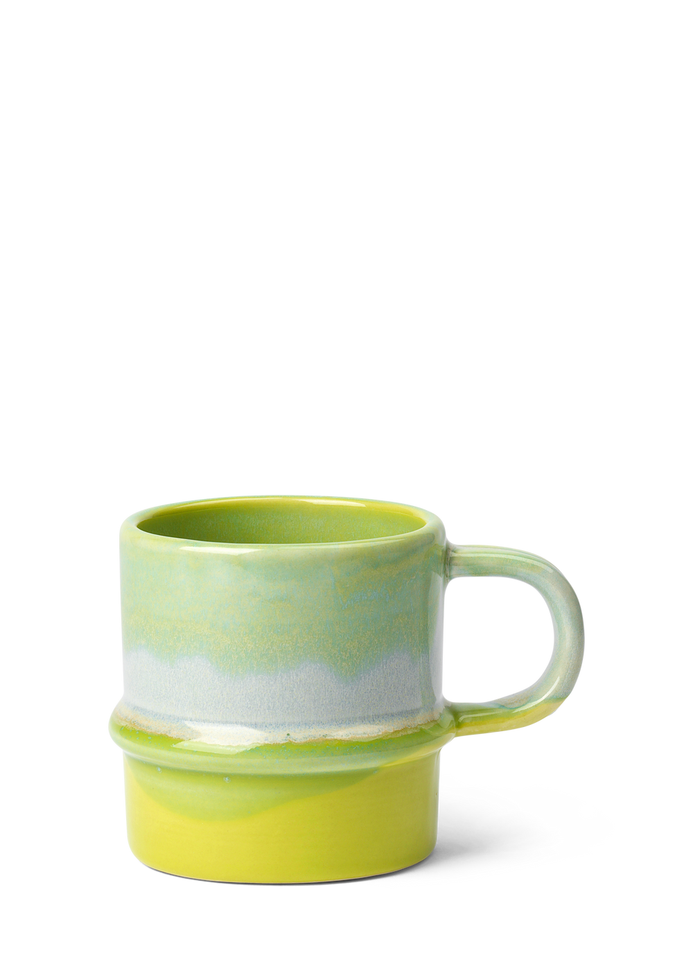Poppery Mug with handle 35 cl apple green/mint