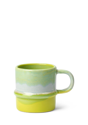 Poppery Mug with handle 35 cl apple green/mint