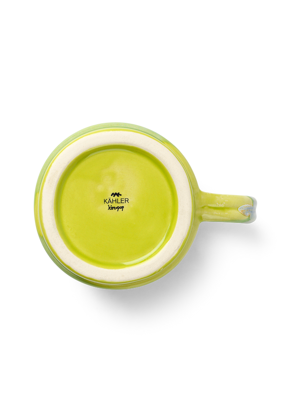 Poppery Mug with handle 35 cl apple green/mint