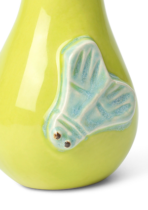 Poppery Pear with moth apple green/mint