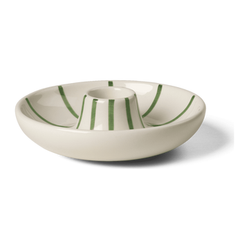 Signature Candle holder H3.5 cm green