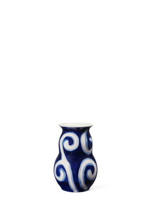 Tulle Vase H13 cm blue