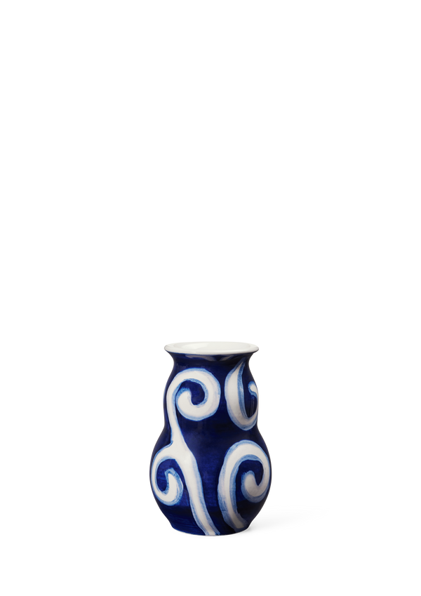 Tulle Vase H13 cm blue