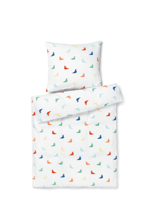 Bed linen Songbird baby 70x80cm SE multi